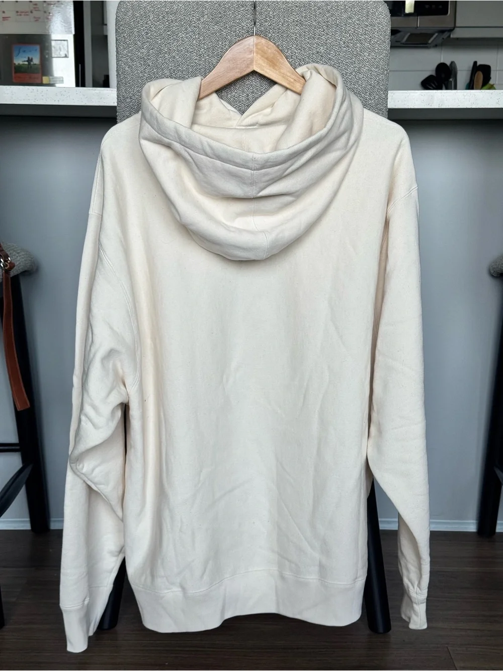 Gucci Cream Hoodie with Green Disney Graphic